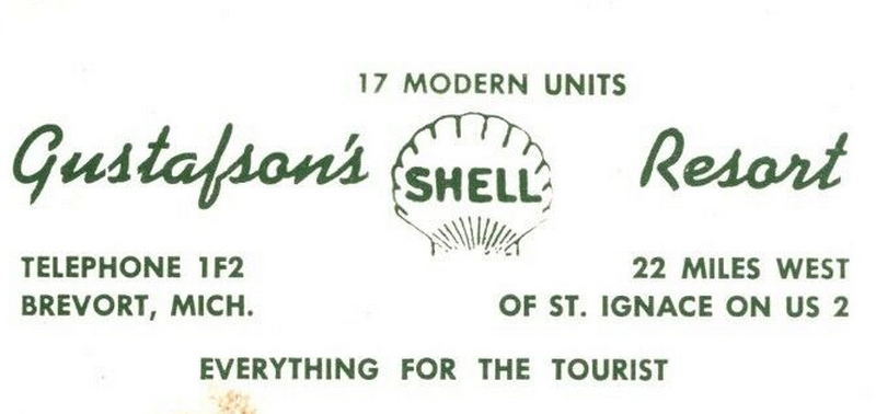 Gustafsons Resort (White Tail Restaurant & Motel) - Vintage Postcard (newer photo)